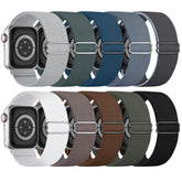 10 Pack Stretchy Bands Compatible with Apple Watch Band 40mm 38mm 41mm 42mm 44mm 45mm 46mm 49mm Women Men, Water-Resistant Solo Loop Elastic Sport Straps for iWatch Series 10 9 8 7 6 5 4 3 SE Ultra
